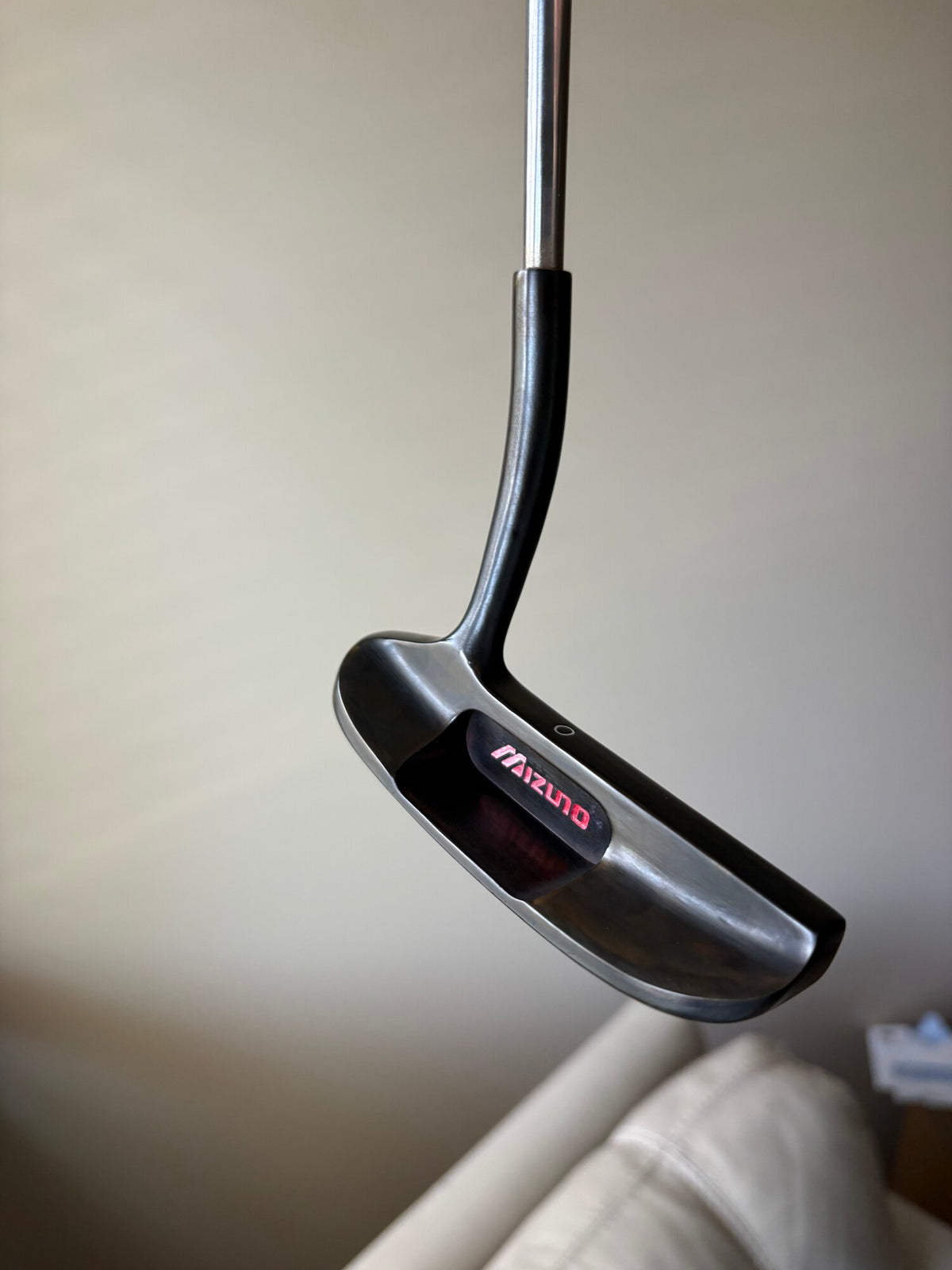 Mizuno TPM Workshop II cavity — pink Mizuno fill, swan neck